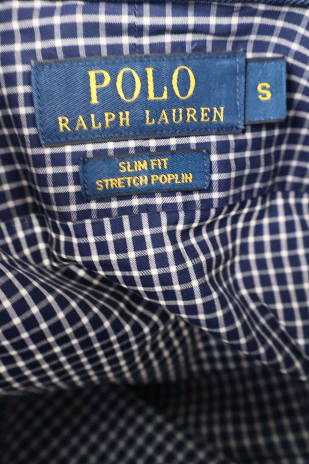 RALPH LAUREN CAMICIA UOMO TG. S MAN CASUAL VINTAGE SHIRT COTONE COTTON LOGO SLIM