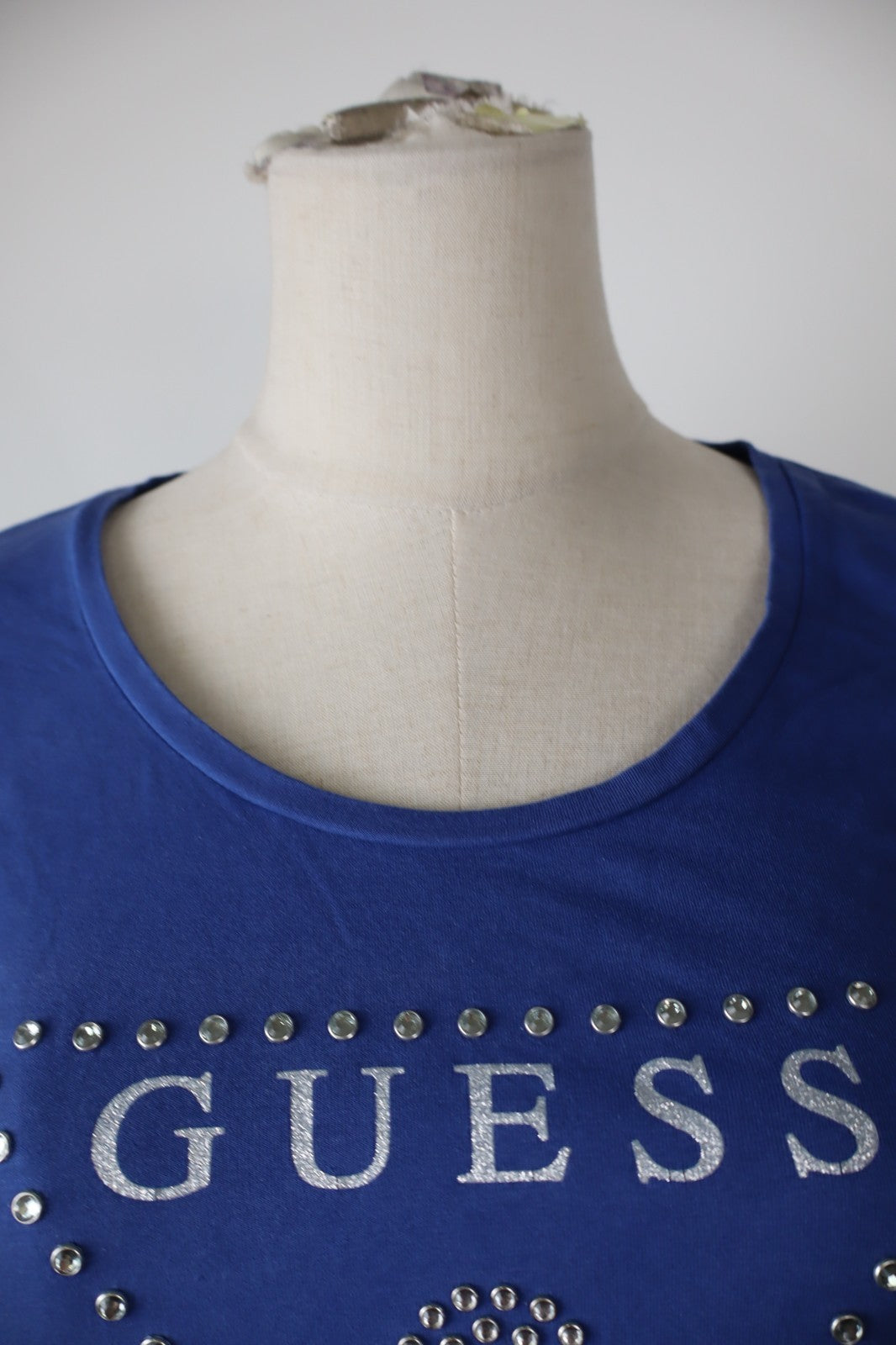 GUESS MAGLIA DONNA TG. M WOMAN CASUAL VINTAGE T-SHIRT  TOP COTONE
