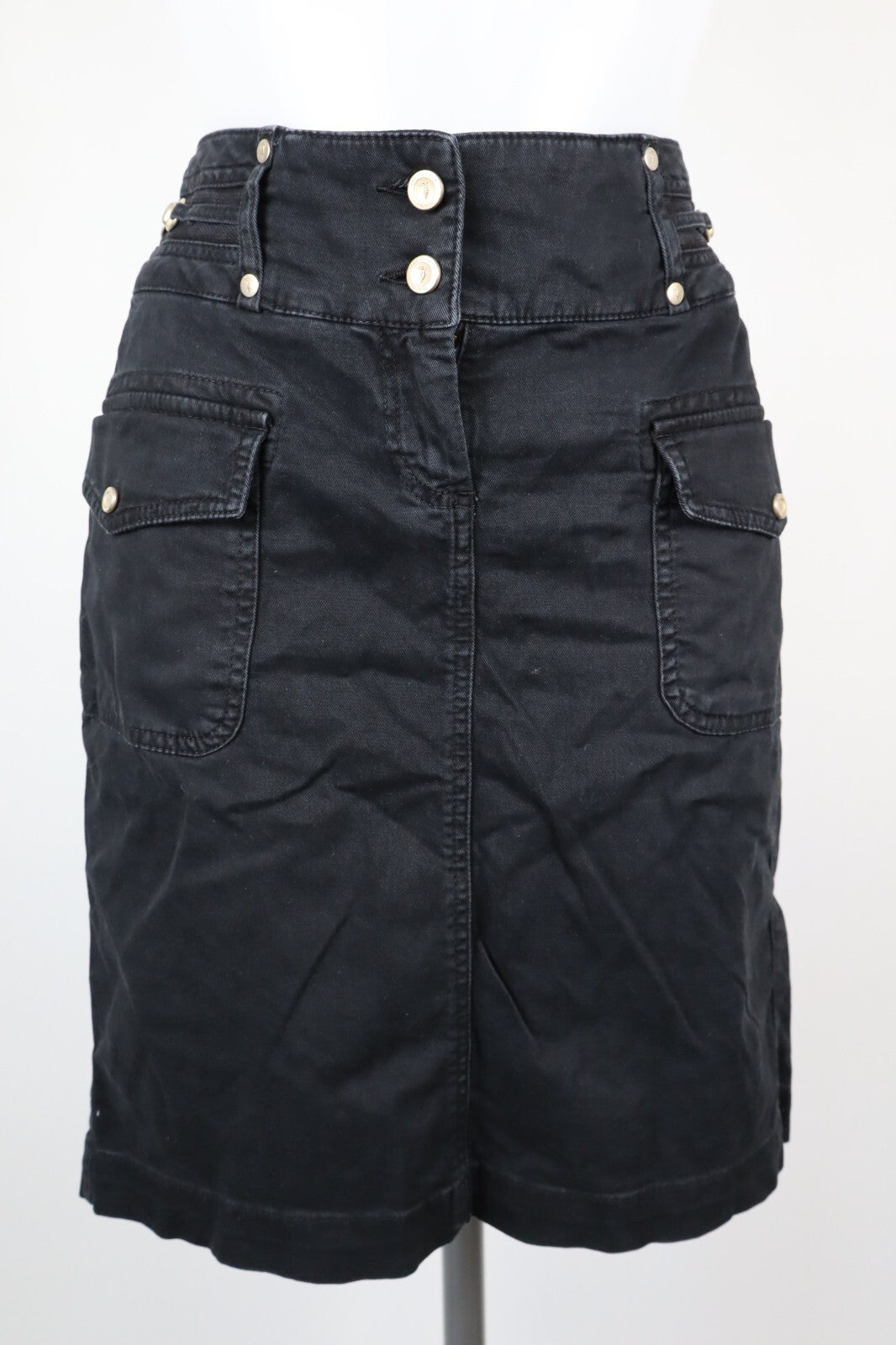 TRUSSARDI JEANS GONNA DONNA WOMAN SKIRT Tg. 44 CASUAL VINTAGE COTONE