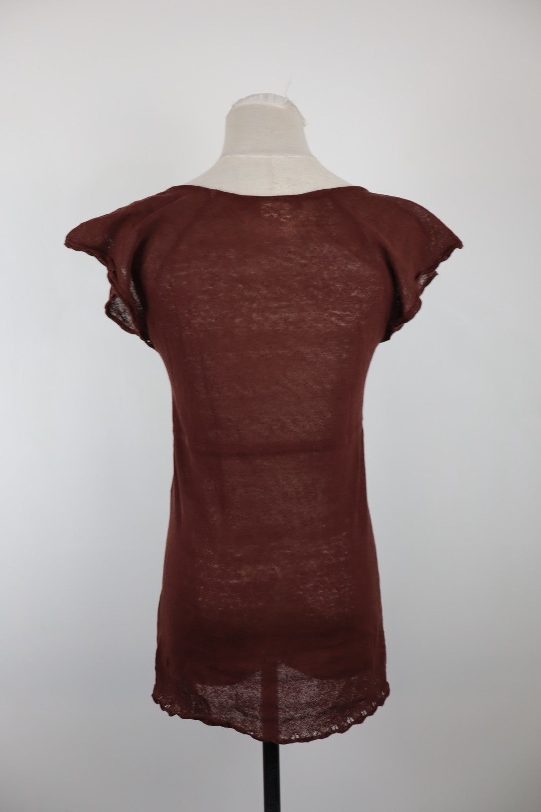 LIU JO MAGLIA SMANICATA DONNA TG. M WOMAN CASUAL VINTAGE T-SHIRT TOP COTONE LINO