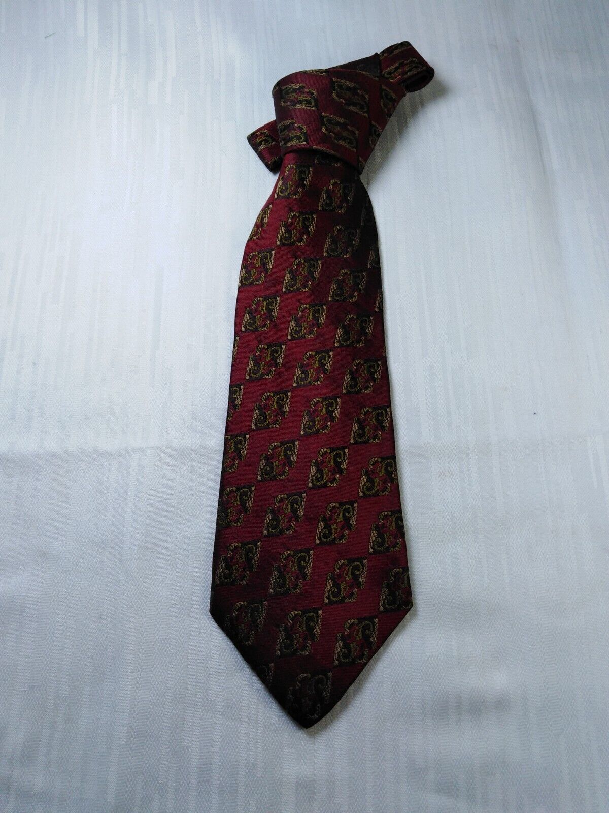 CHRISTIAN DIOR 100% SETA SILK TIE CRAVATTA NECKTIE ITALY VINTAGE CLASSIC