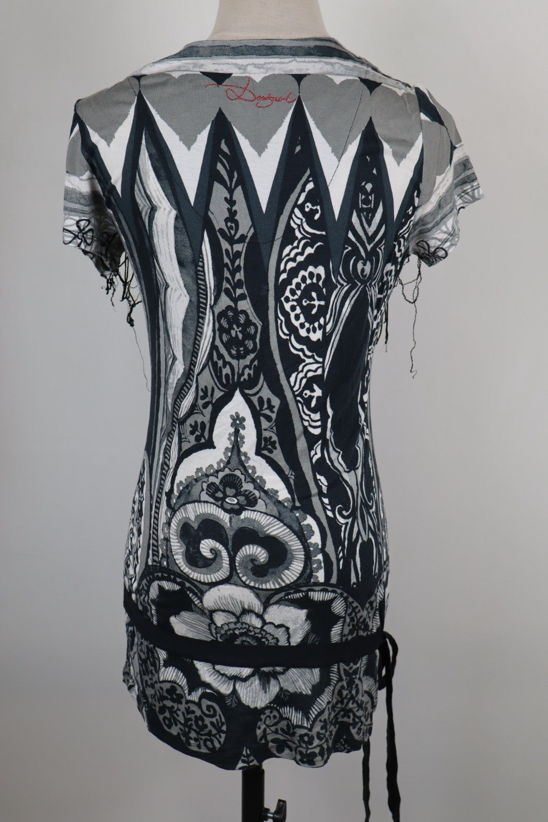 DESIGUAL VESTITO DONNA TG. 42 WOMAN CASUAL VINTAGE DRESS ABITO