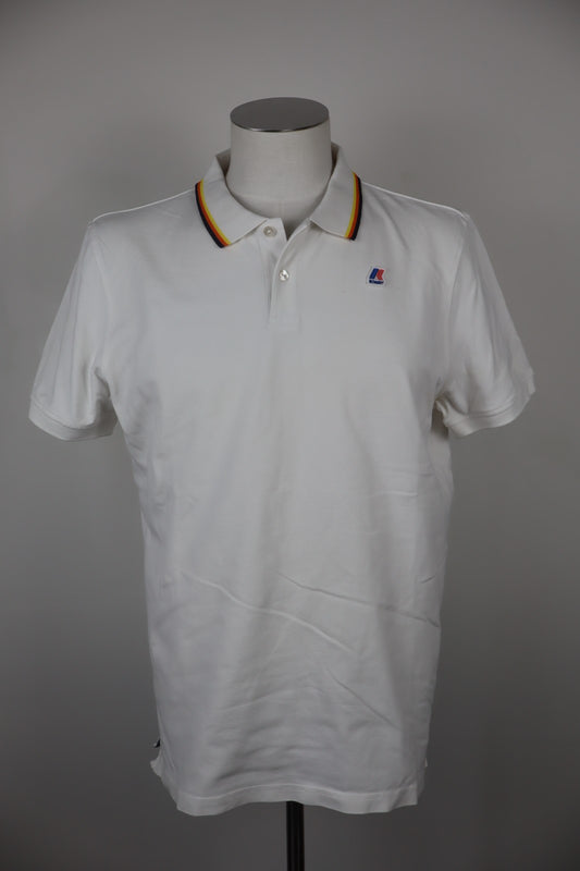 KWAY MAGLIA POLO UOMO COTONE TG XL MAN COTTON T-SHIRT CASUAL VINTAGE BIANCO