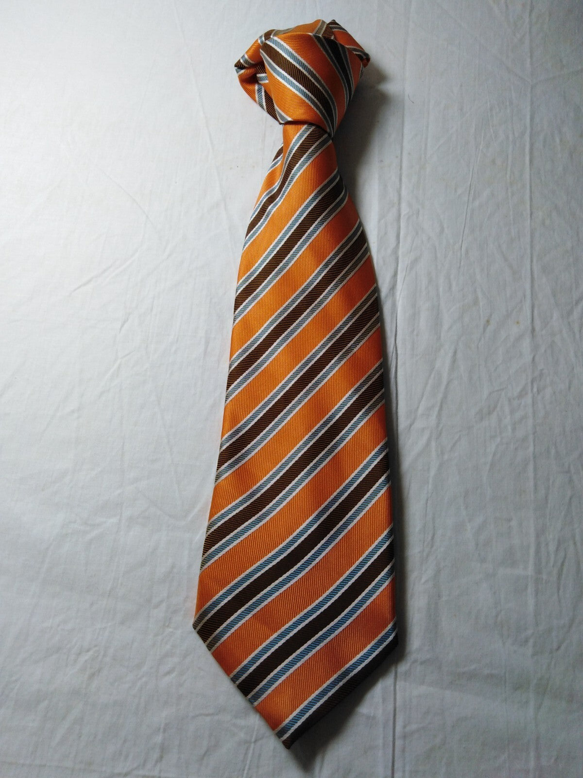 LUCIO LAMBERTI 100%  SILK TIE SETA CRAVATTA SELF TIPPED NECKTIE MADE ITALY