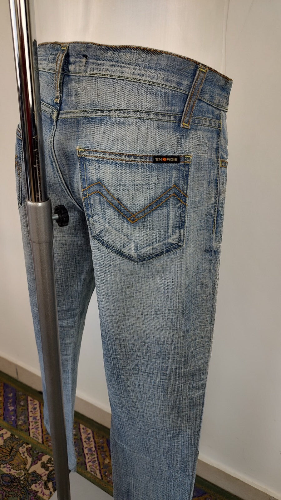 ENERGIE JEANS PANTALONE UOMO CASUAL TG W29 MAN VINTAGE PANTS DENIM
