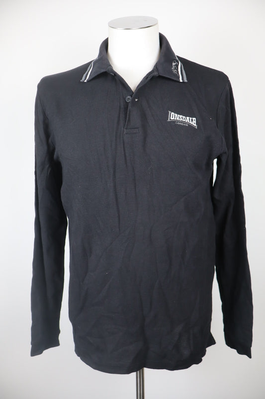 LONSDALE MAGLIA POLO UOMO TG. M MAN SHIRT CASUAL VINTAGE COTONE MANICA LUNGA