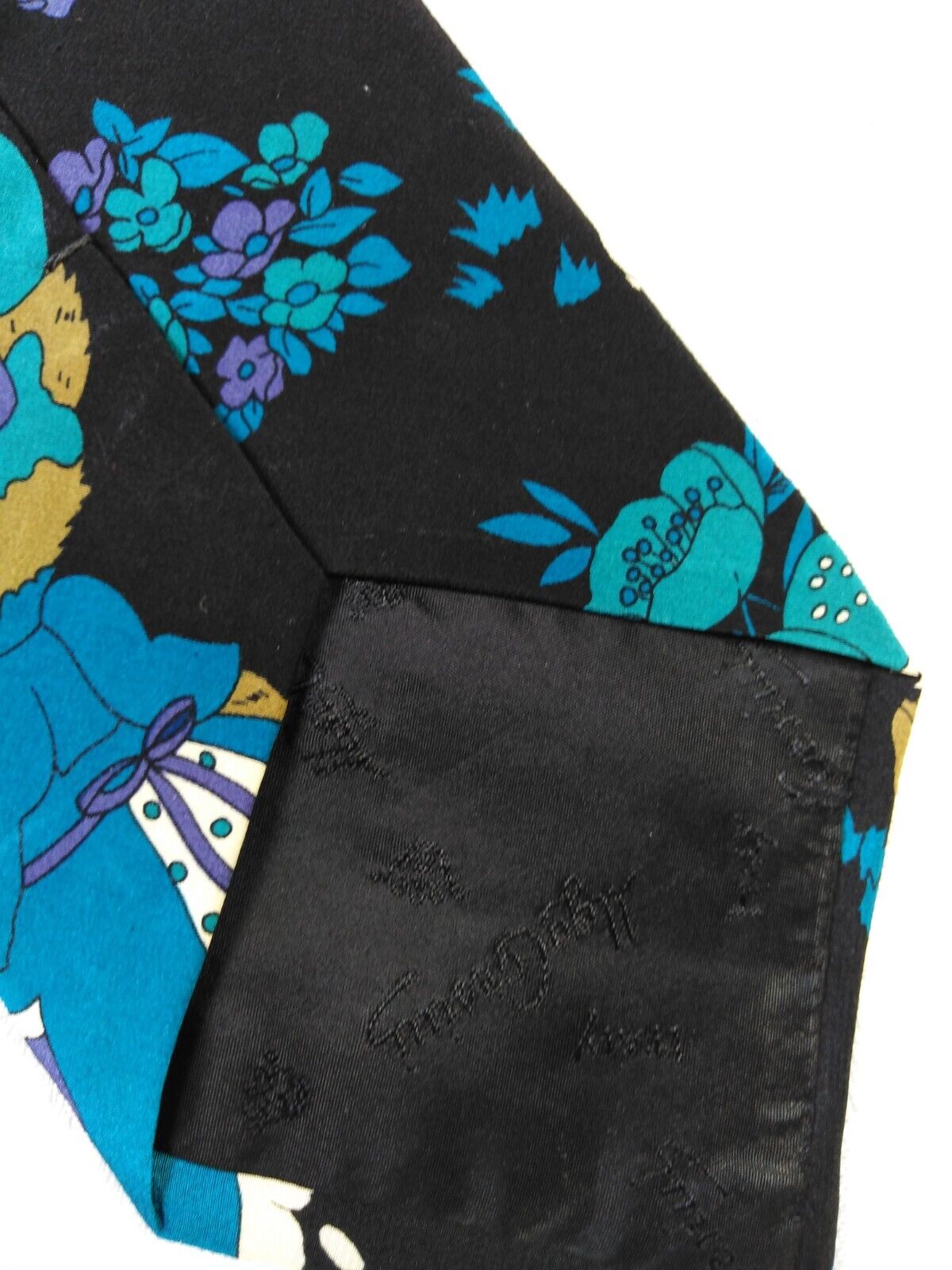 UGO CASSINI 100%  SILK TIE SETA CRAVATTA NECKTIE MADE IN ITALY