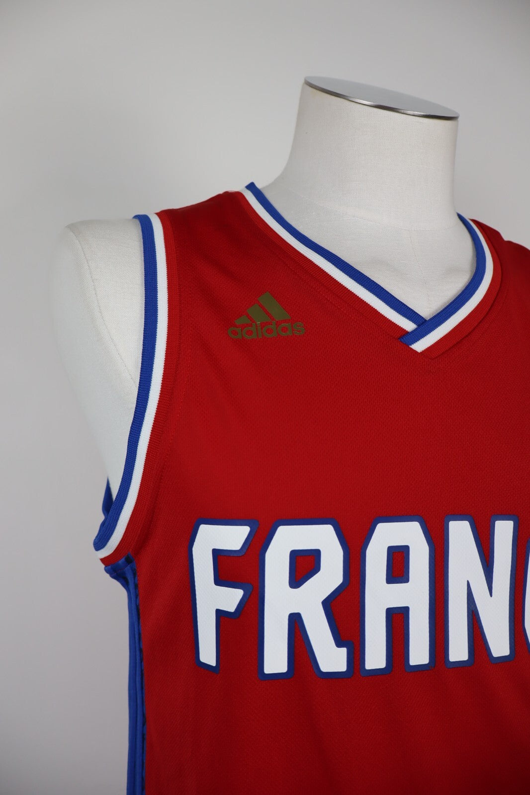 ADIDAS FRANCIA PALLACANESTRO CANOTTA MAGLIA UOMO TG. S MAN T-SHIRT BASKET SPORT