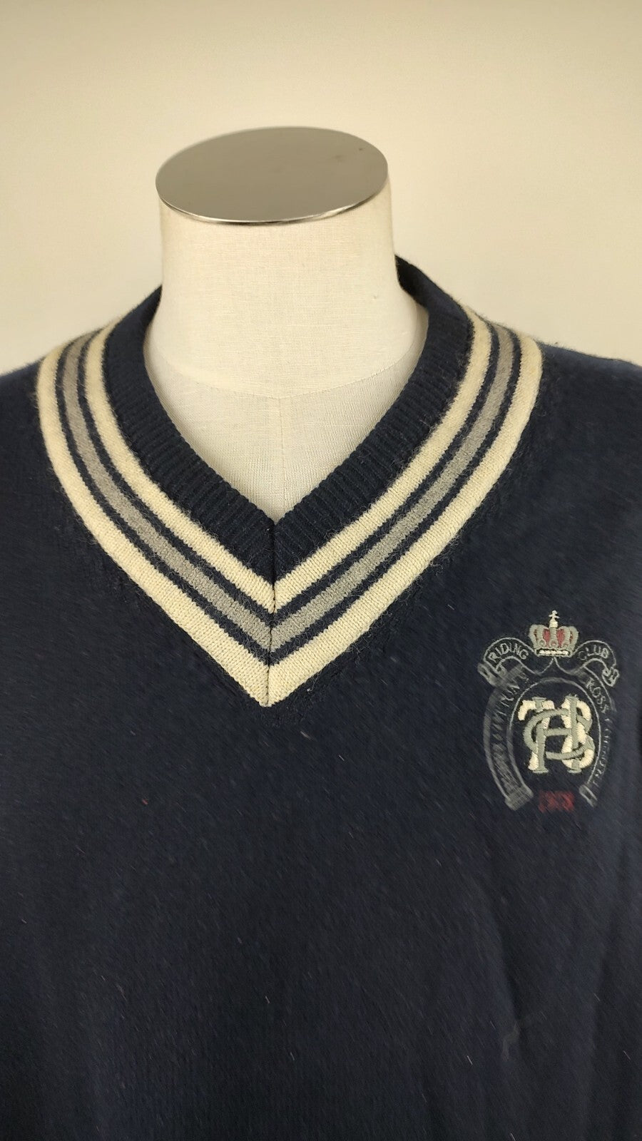 HENRY COTTON'S MAGLIONE LANA VINTAGE UOMO Tg. XXXL SWEATER MAN CASUAL