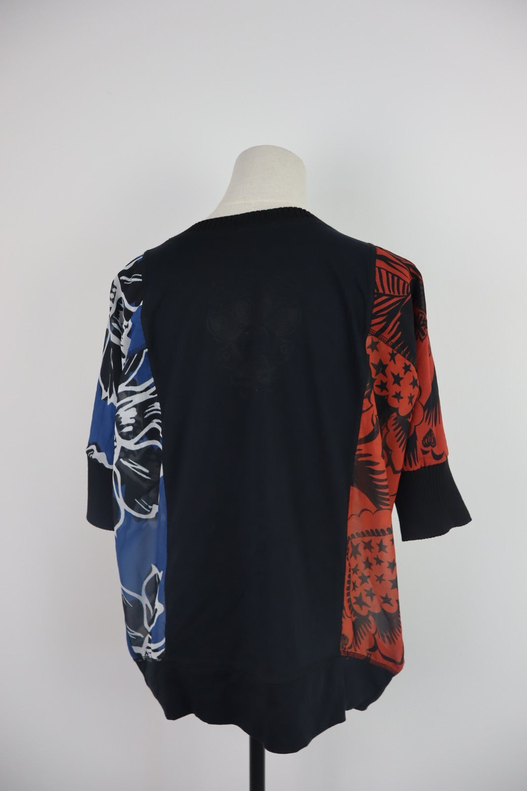 DESIGUAL MAGLIA DONNA TG. M WOMAN CASUAL VINTAGE T-SHIRT  TOP CANOTTA COTONE