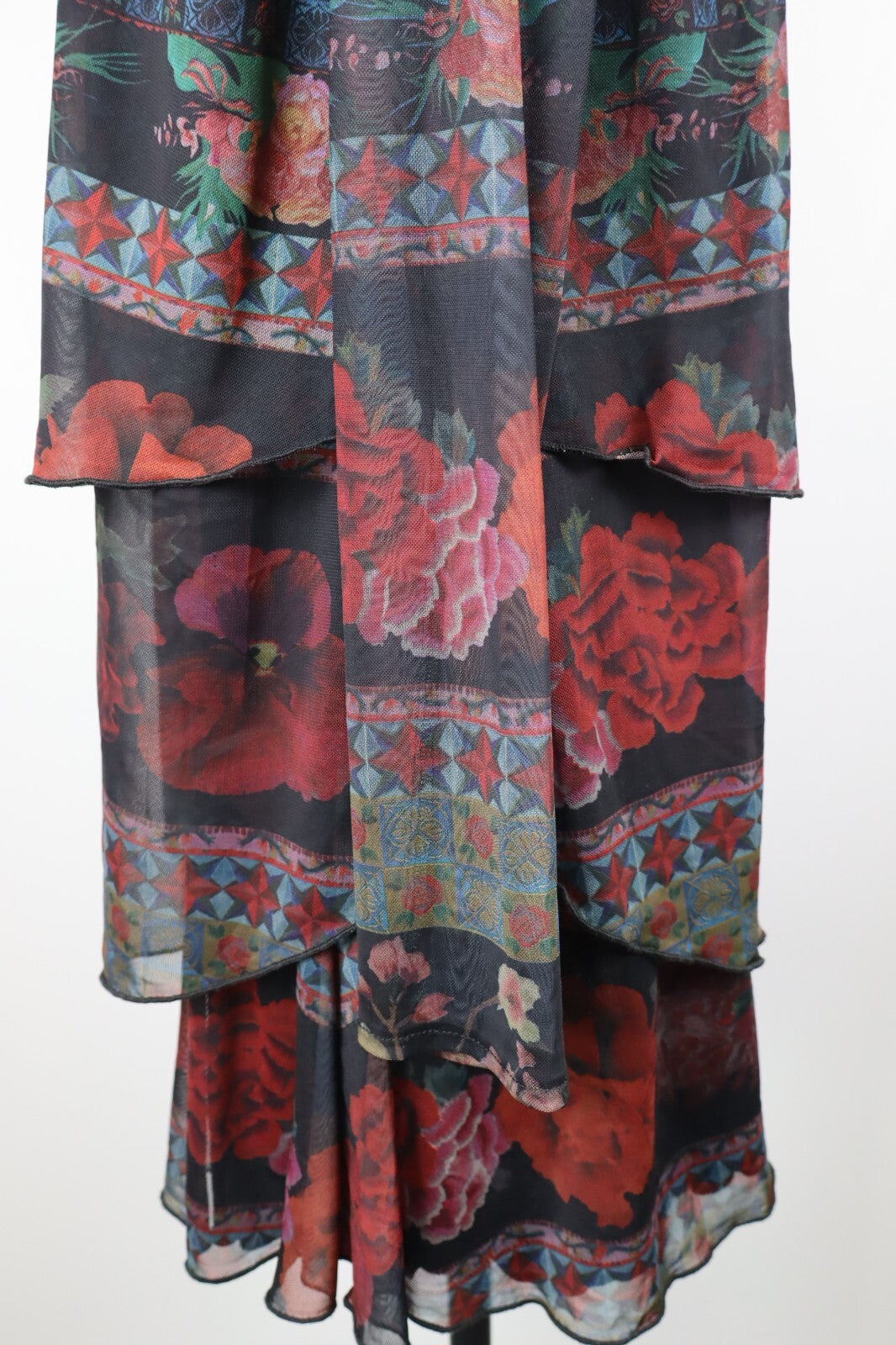 DESIGUAL VESTITO DONNA TG. XL WOMAN CASUAL VINTAGE DRESS ABITO A STRATI