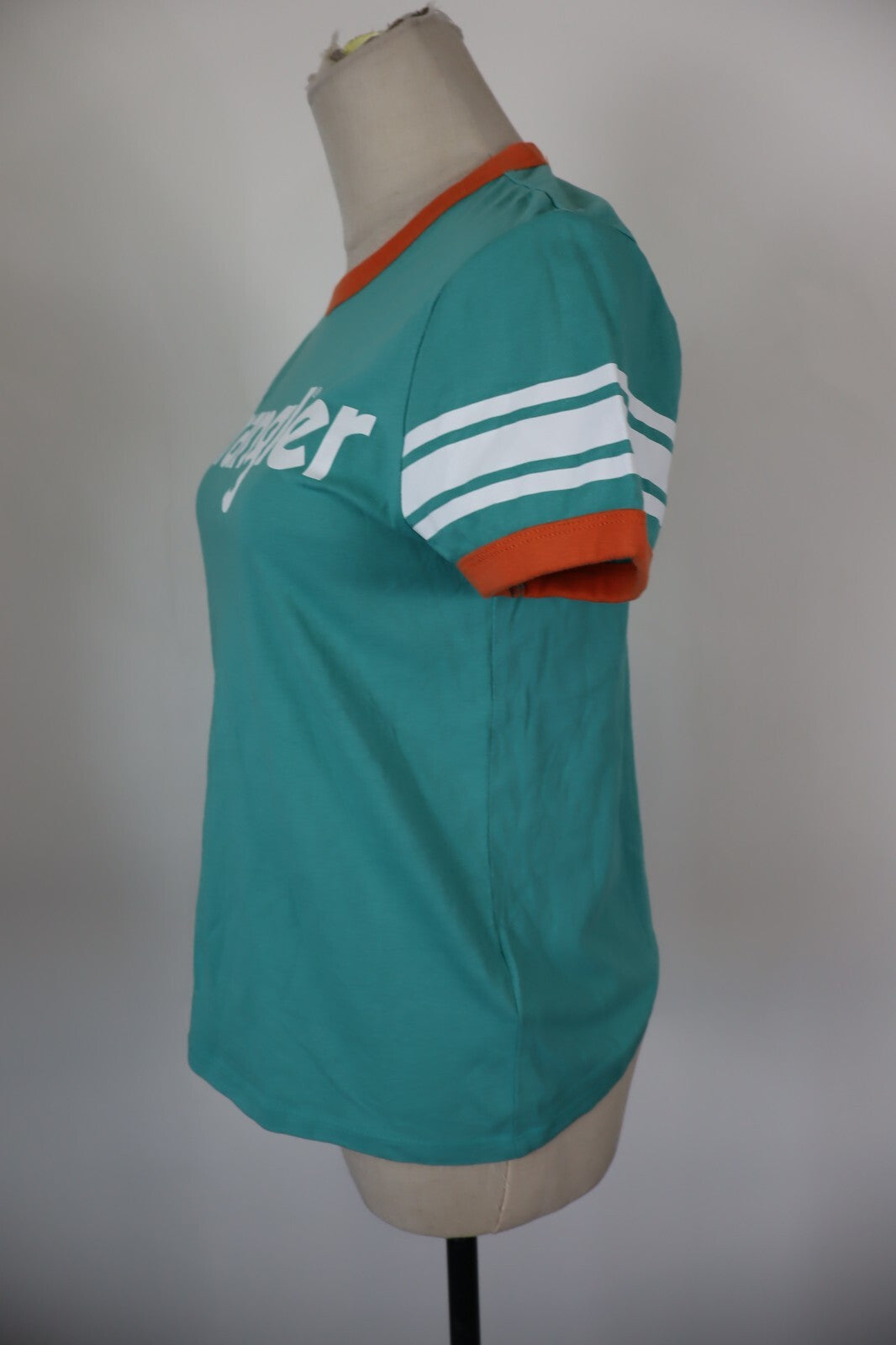 WRANGLER MAGLIA DONNA TG. XS WOMAN CASUAL VINTAGE T- SHIRT TOP COTONE