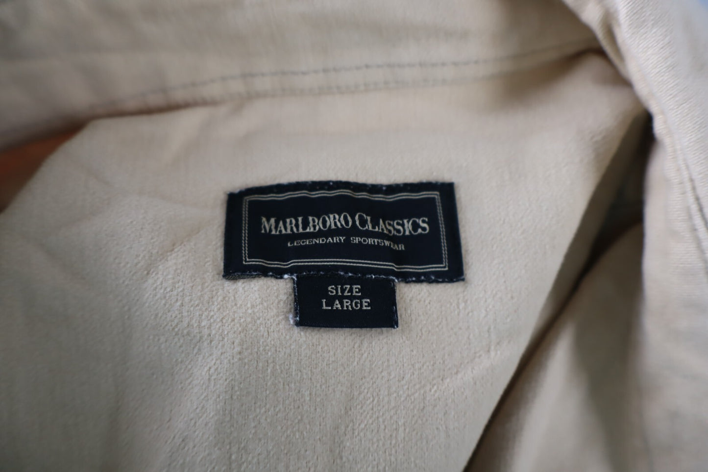 MARLBORO CLASSICS CAMICIA UOMO TG. L MAN CASUAL VINTAGE SHIRT COTONE COTTON