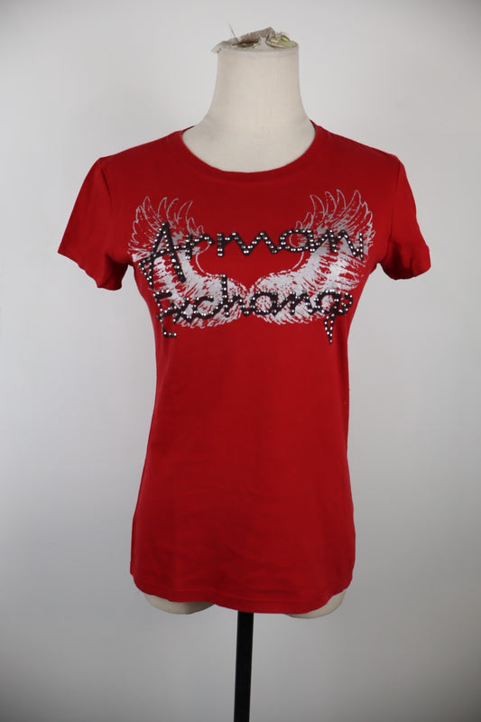 AX ARMANI EXCHANGE MAGLIA DONNA TG. S WOMAN CASUAL T-SHIRT VINTAGE COTONE COTTON