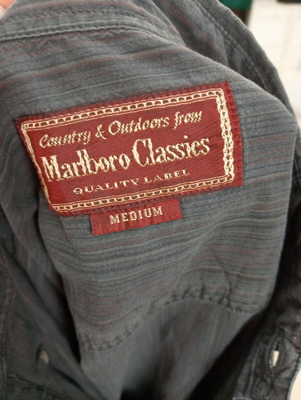 MARLBORO CLASSICS CAMICIA UOMO COTONE COTTON M MAN CASUAL VINTAGE SHIRT ITALY