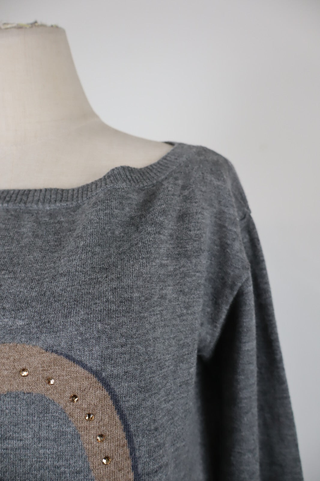 LIU JO MAGLIONE MAGLIA DONNA TG 46 WOMAN SWEATER VINTAGE CASUAL LANA CASHMERE