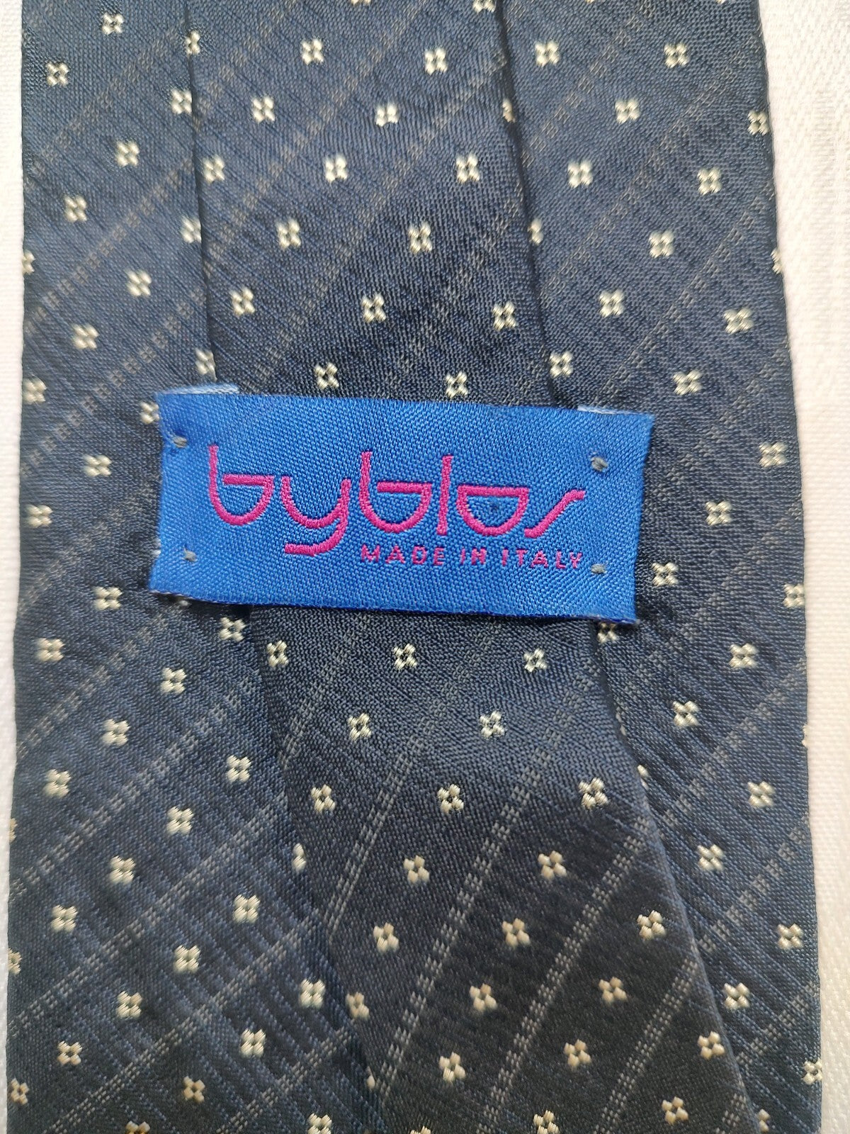 BYBLOS 100% SILK TIE SETA CRAVATTA NECKTIE MADE IN ITALIA CLASSIC
