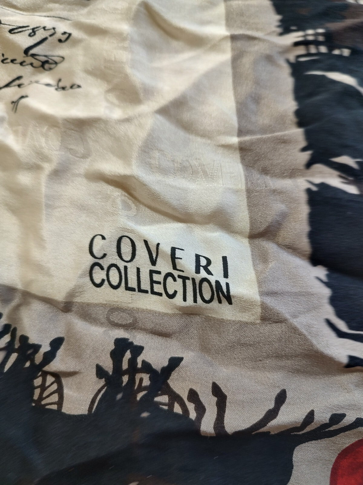 COVERI COLLECTION FOULARD 100% SILK SETA SCARVES SCARF SQUARE MADE ITALY UNISEX