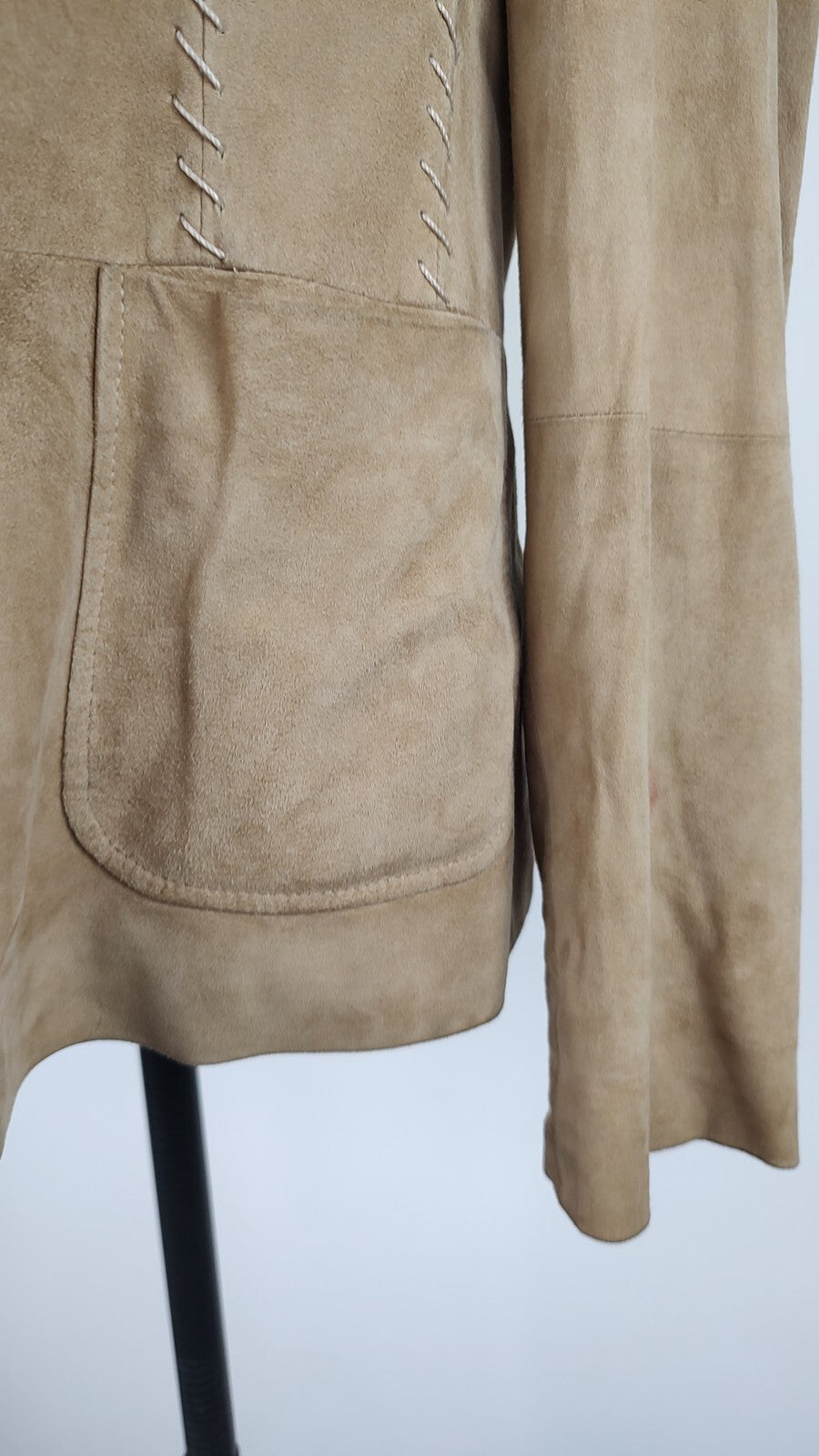 MARELLA GIACCA PELLE DI CAPRA DONNA TG. 48 WOMAN CASUAL LEATHER VINTAGE JACKET