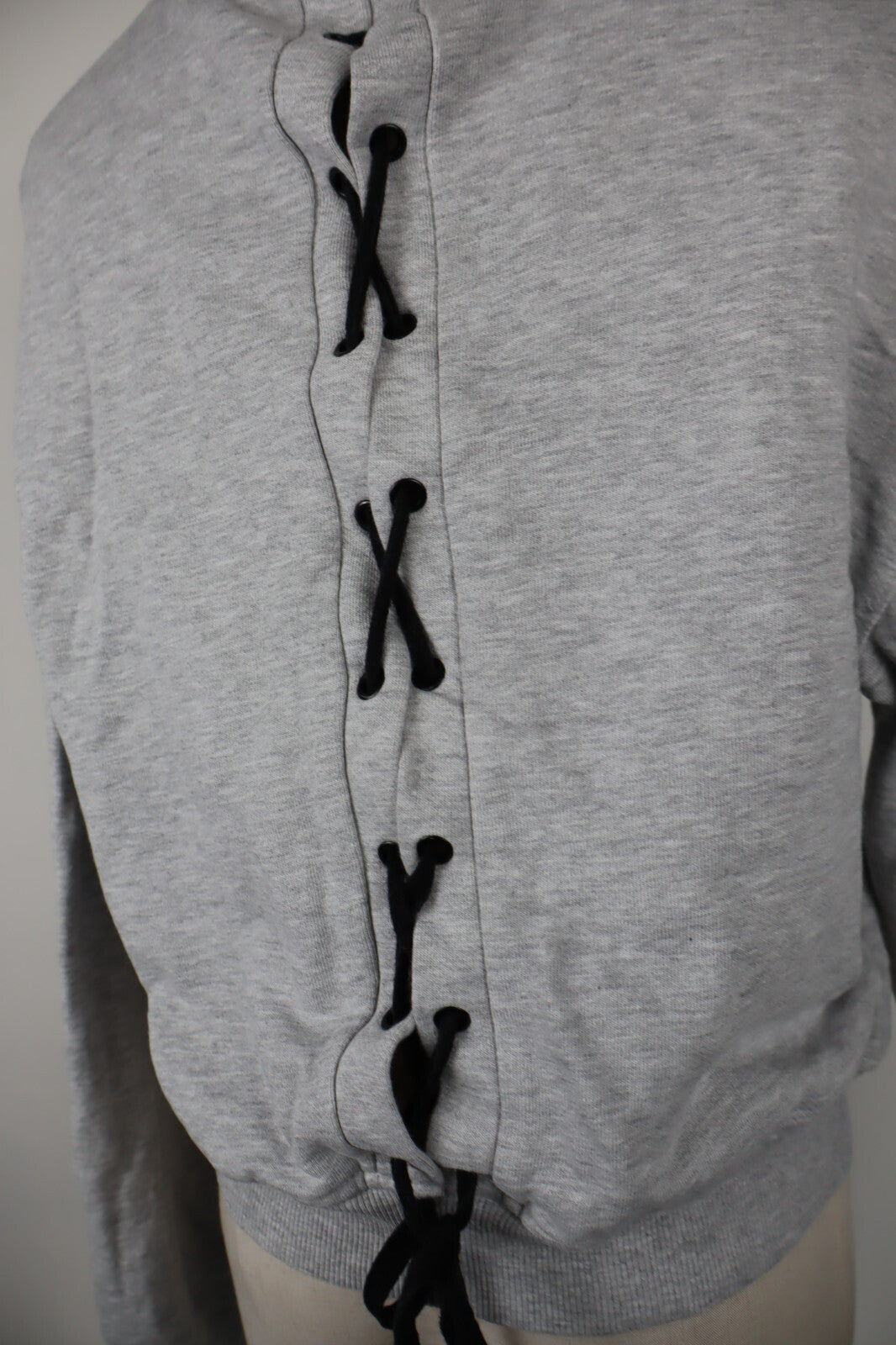 JOHN RICHMOND FELPA DONNA Tg L WOMAN CASUAL VINTAGE SPORT SWEATSHIRT COTONE