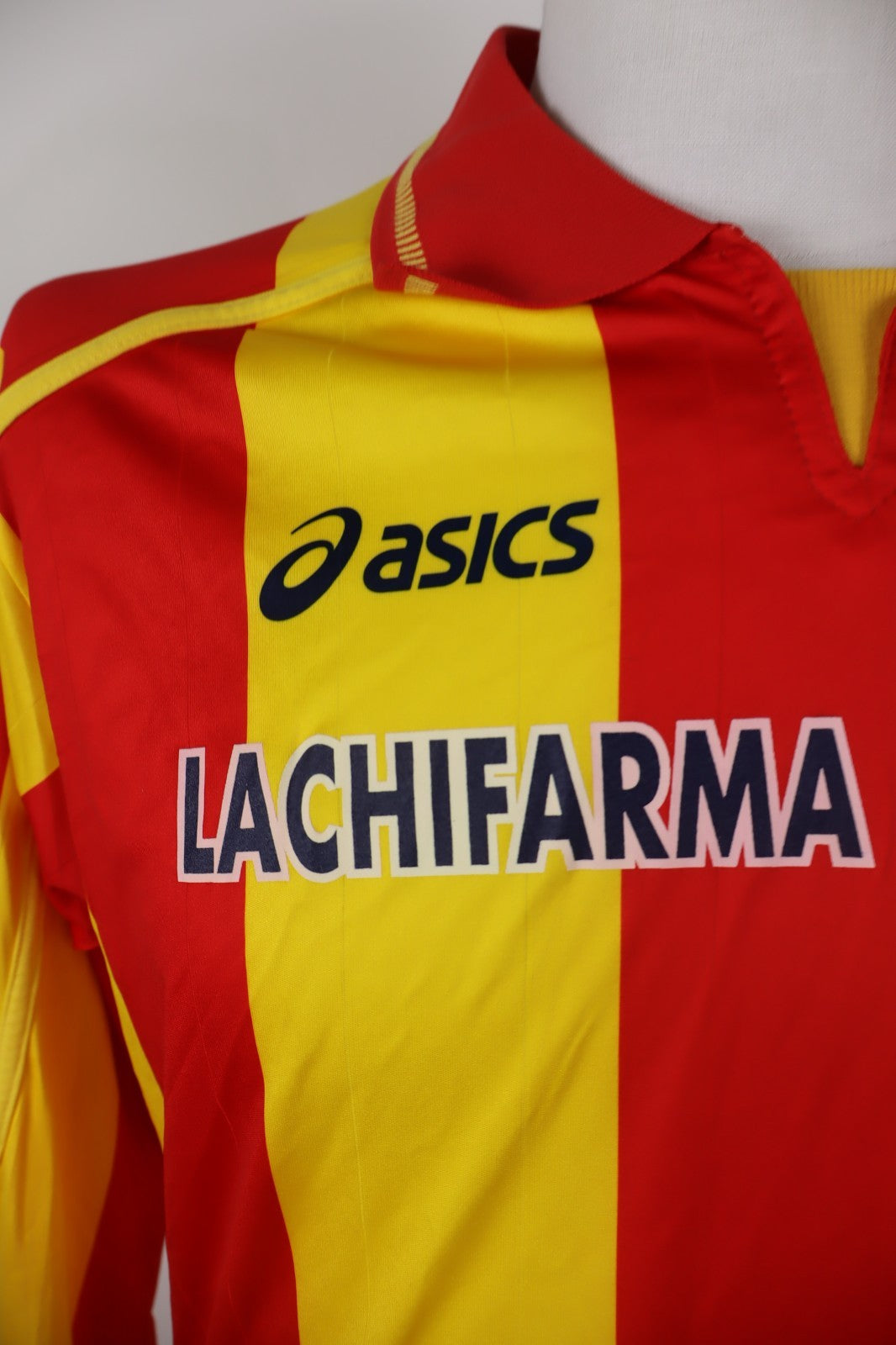 ASICS LECCE nr. 7 MAGLIA CALCIO UOMO Tg XL SOCCER JERSEY SPORT VINTAGE 09/10