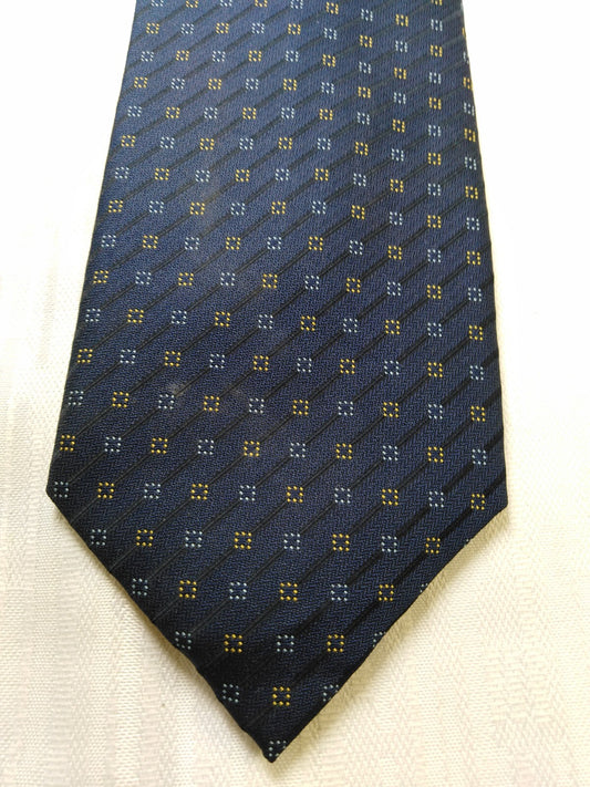 ANDREA CONTE NAPOLI 100% SILK TIE SETA CRAVATTA NECKTIE MADE ITALY SELF TIPPED