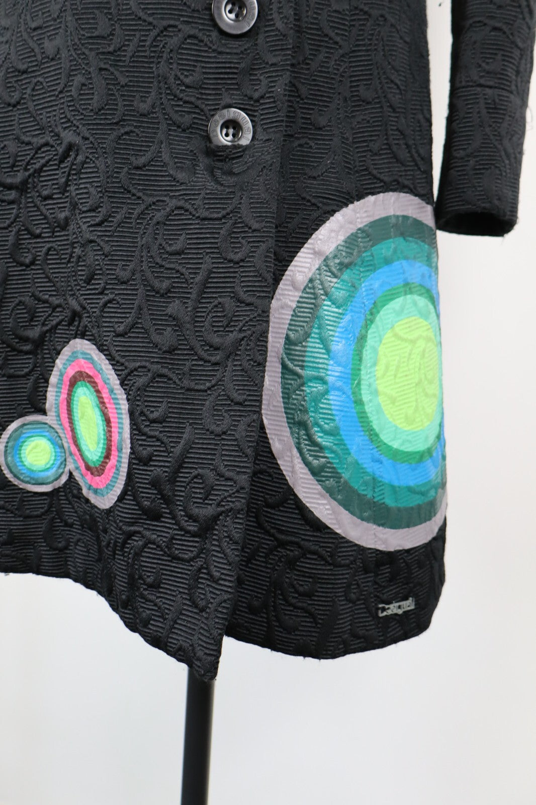 DESIGUAL CAPPOTTO DONNA COAT Tg 40 WOMEN VINTAGE CASUAL JACKET