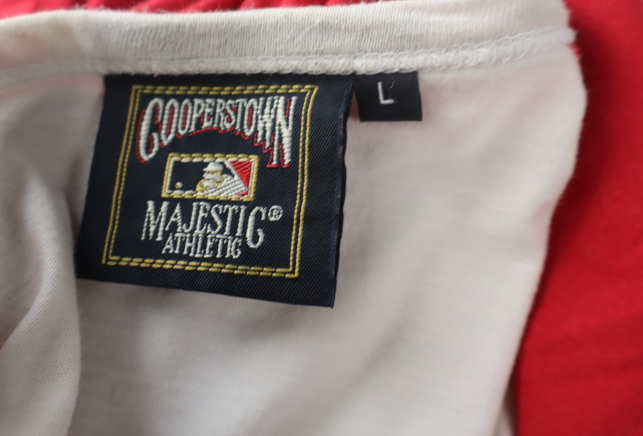 MAJESTIC COOPERSTOWN NEW YORK YANKEES MAGLIA UOMO BASEBALL L SPORT T-SHIRT