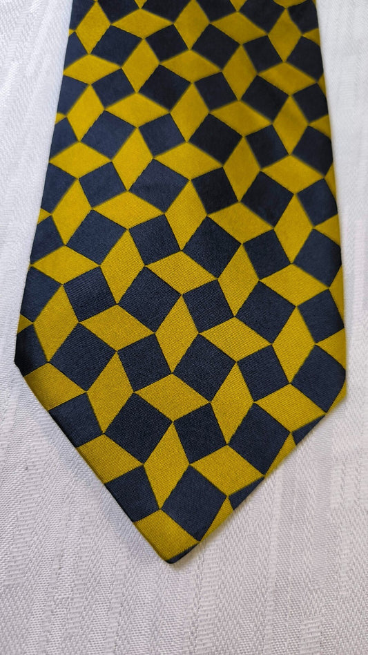 ROCCOBAROCCO  100% SILK TIE SETA CRAVATTA NECKTIE MADE IN ITALY