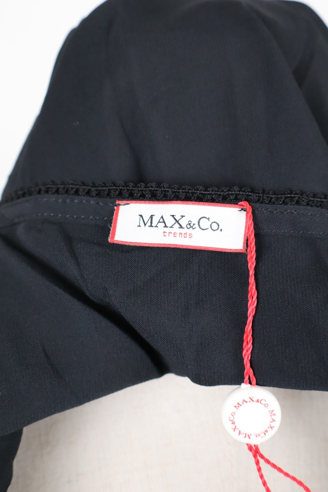 MAX & CO  TRENDS VESTITO DONNA TG. 46 WOMAN CASUAL VINTAGE DRESS MERLETTO LACES