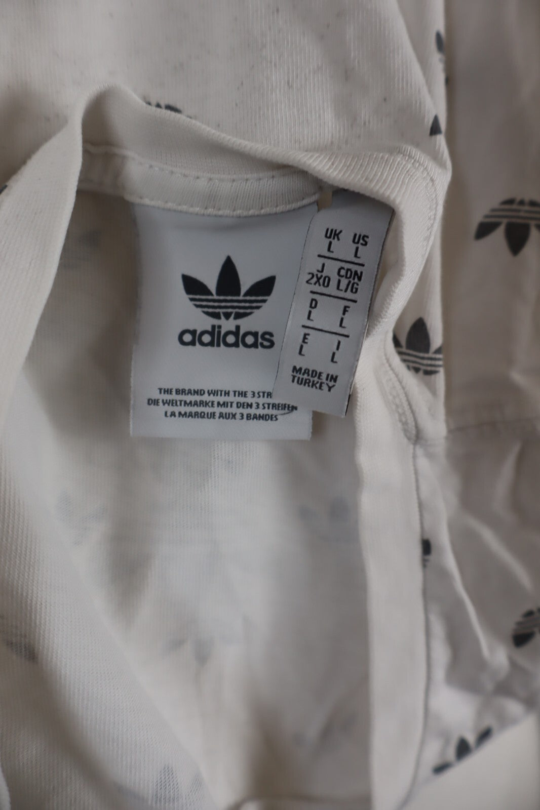 ADIDAS MAGLIA UOMO COTONE TG L MAN COTTON T-SHIRT CASUAL VINTAGE