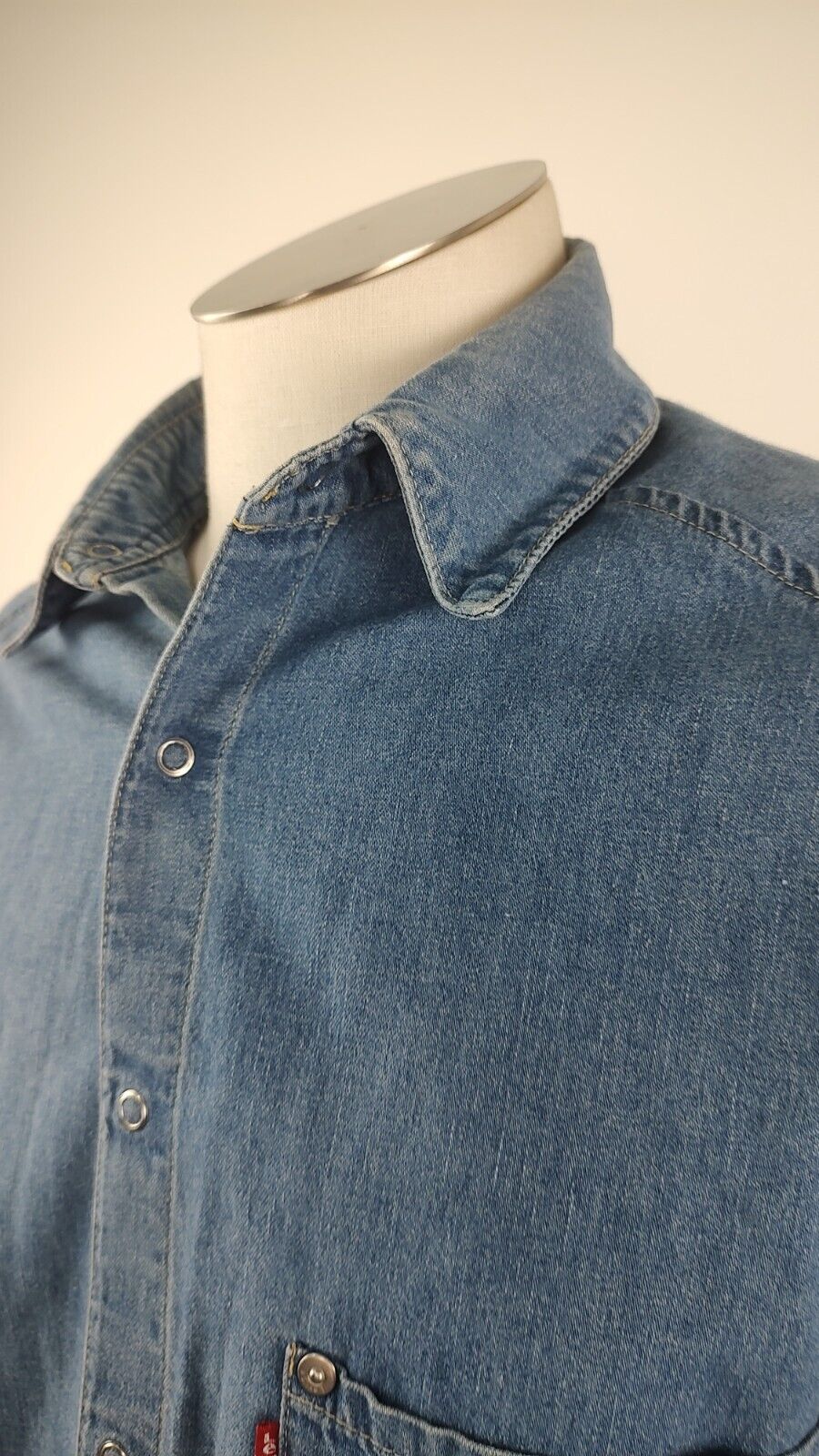 LEVI'S CAMICIA UOMO DENIM JEANS TG. S MAN CASUAL VINTAGE SHIRT