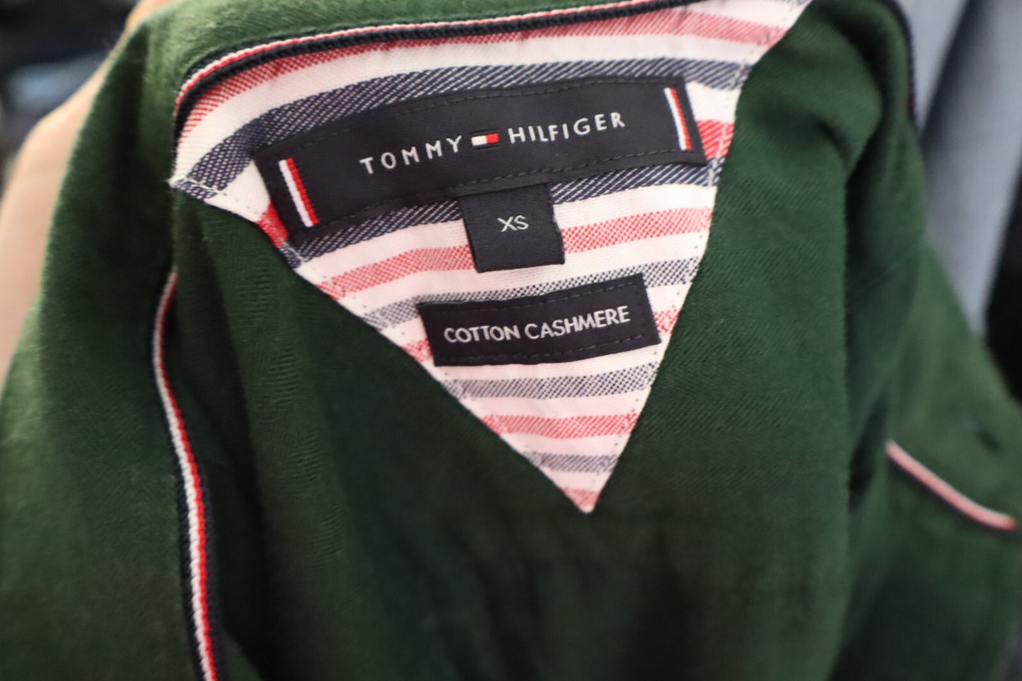 TOMMY HILFIGER CAMICIA UOMO TG. XS MAN CASUAL VINTAGE SHIRT COTONE CASHMERE