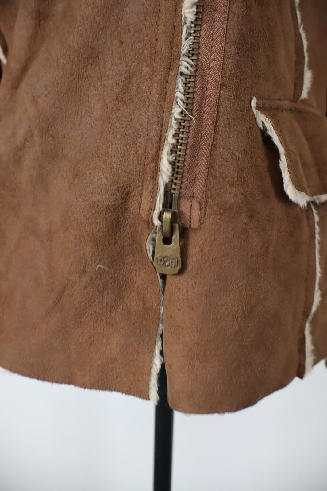 DESIGUAL GIUBBINO IMBOTTITO GIACCA DONNA TG 38 WOMAN JACKET VINTAGE CAMOSCIO