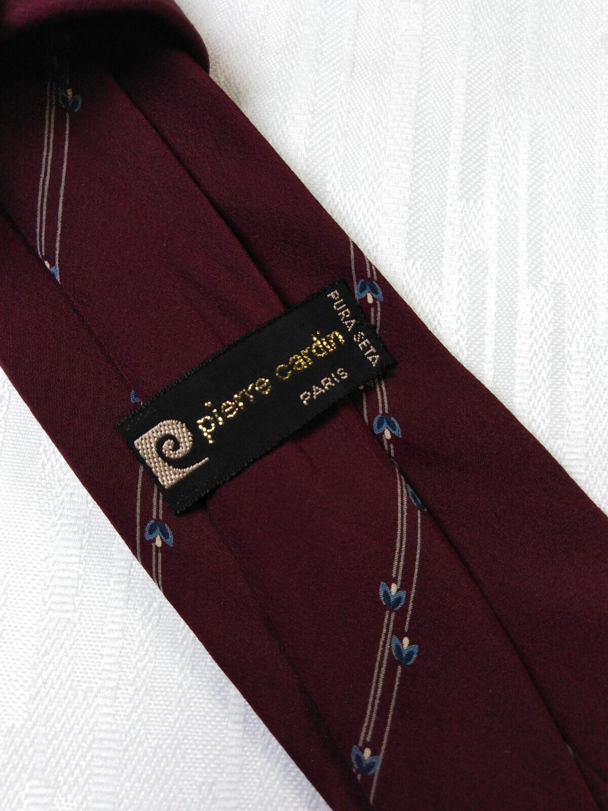 PIERRE CARDIN 100% SETA SILK TIE CRAVATTA NECKTIE VINTAGE CLASSIC ITALY