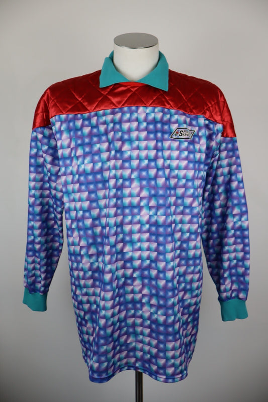 SPORT SERVICE MAGLIA PORTIERE N 1 CALCIO UOMO 6 SHIRT SOCCER JERSEY PROTEZIONI