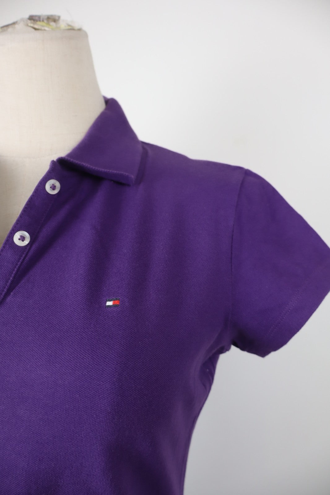 TOMMY HILFIGER POLO MAGLIA DONNA COTONE S WOMAN SHIRT CASUAL VINTAGE LOGO