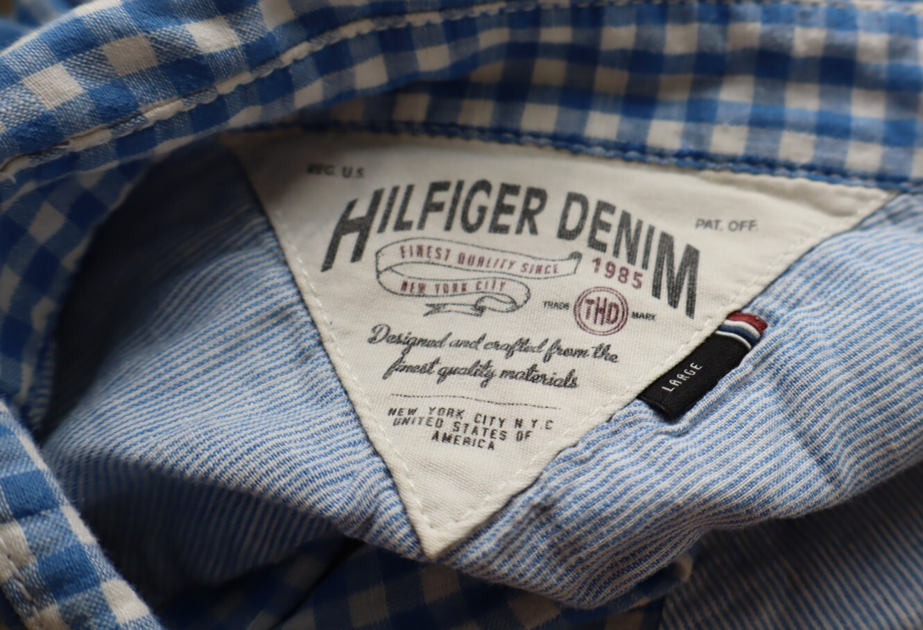 TOMMY HILFIGER DENIM CAMICIA DONNA TG L WOMAN SHIRT CASUAL VINTAGE COTONE COTTON