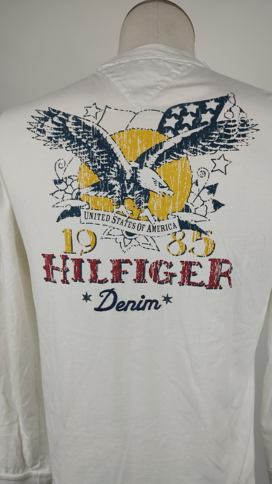 TOMMY HILFIGER MAGLIA UOMO TG. M MAN T-SHIRT VINTAGE CASUAL COTONE