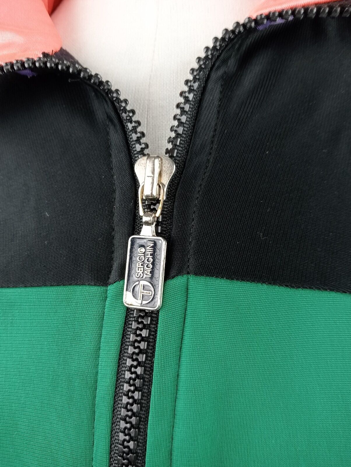 SERGIO TACCHINI TENNIS FELPA MAGLIA ZIP UOMO 48 MAN SHIRT SPORT VINTAGE JACKET