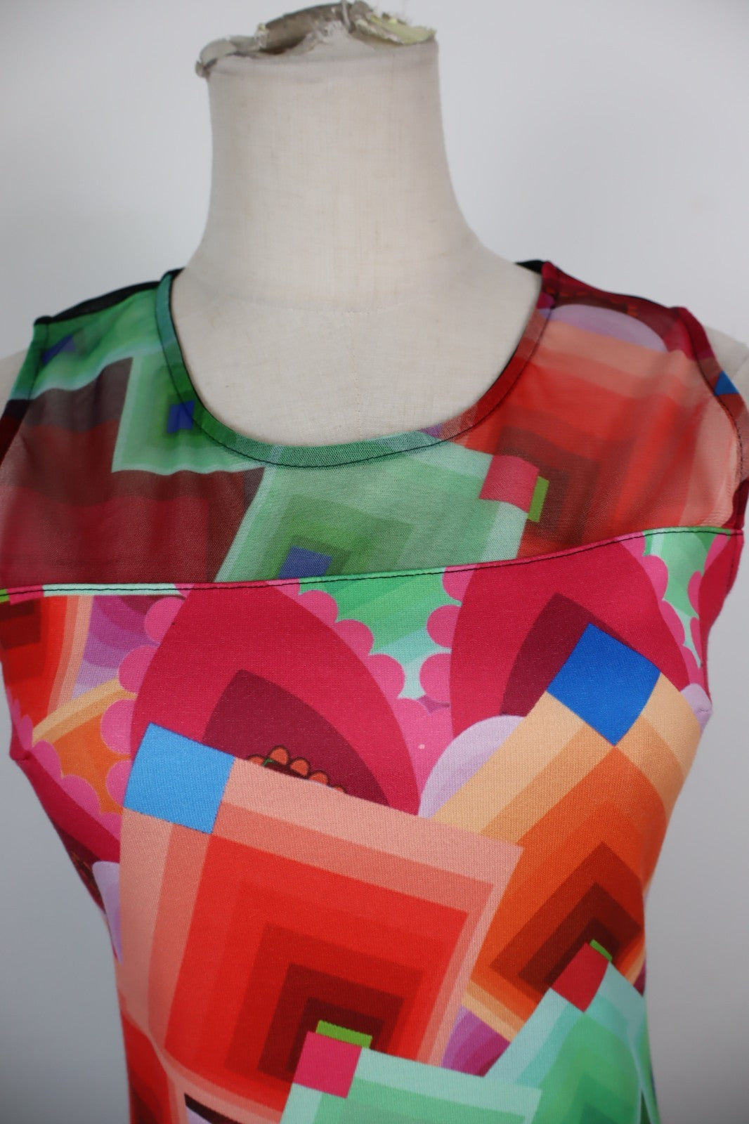 DESIGUAL VESTITO  DONNA TG M WOMAN CASUAL VINTAGE DRESS ABITO