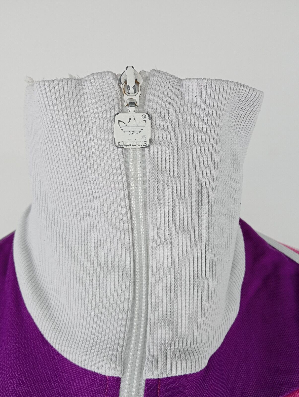ADIDAS FELPA CON ZIP DONNA Tg 42 WOMAN CASUAL VINTAGE SPORT SWEATSHIRT ITALY