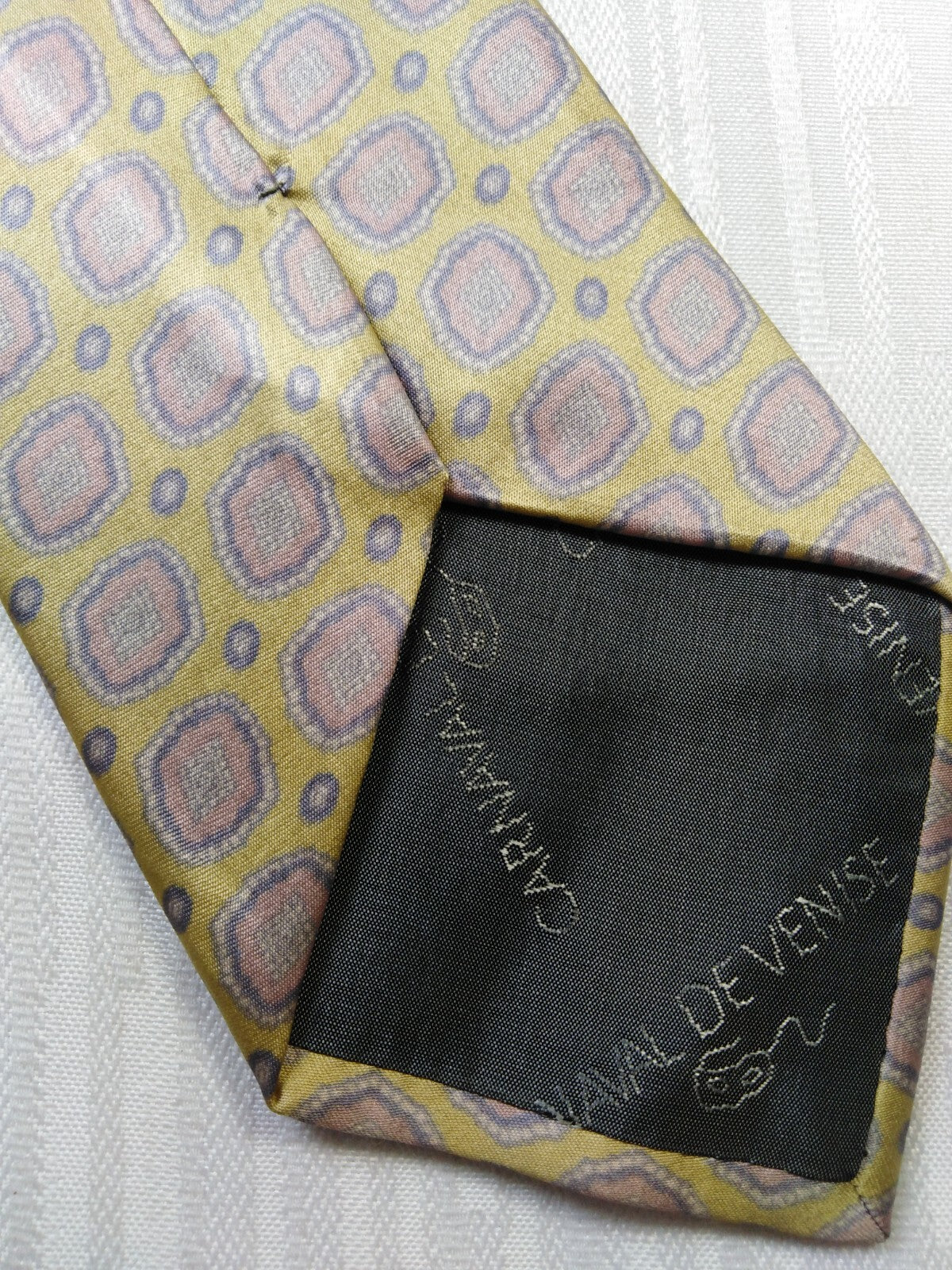 CARNAVAL DE VENISE 100% SILK TIE SETA CRAVATTA NECKTIE MADE IN ITALY CLASSIC