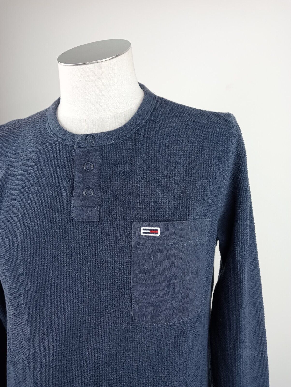 TOMMY JEANS HILFIGER FELPA UOMO Tg S MAN SPORT JACKET SWEATSHIRT VINTAGE