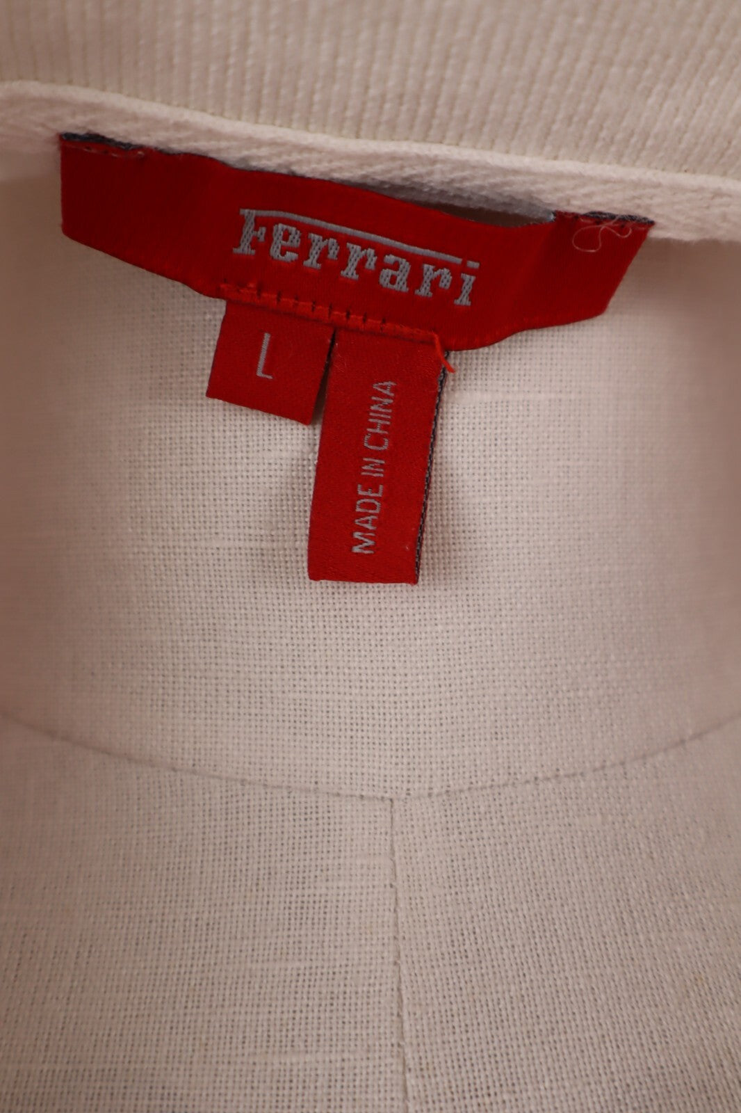 FERRARI FORMULA 1 F1 POLO MAGLIA UOMO Tg L MAN VINTAGE SPORT CON TAG COTONE