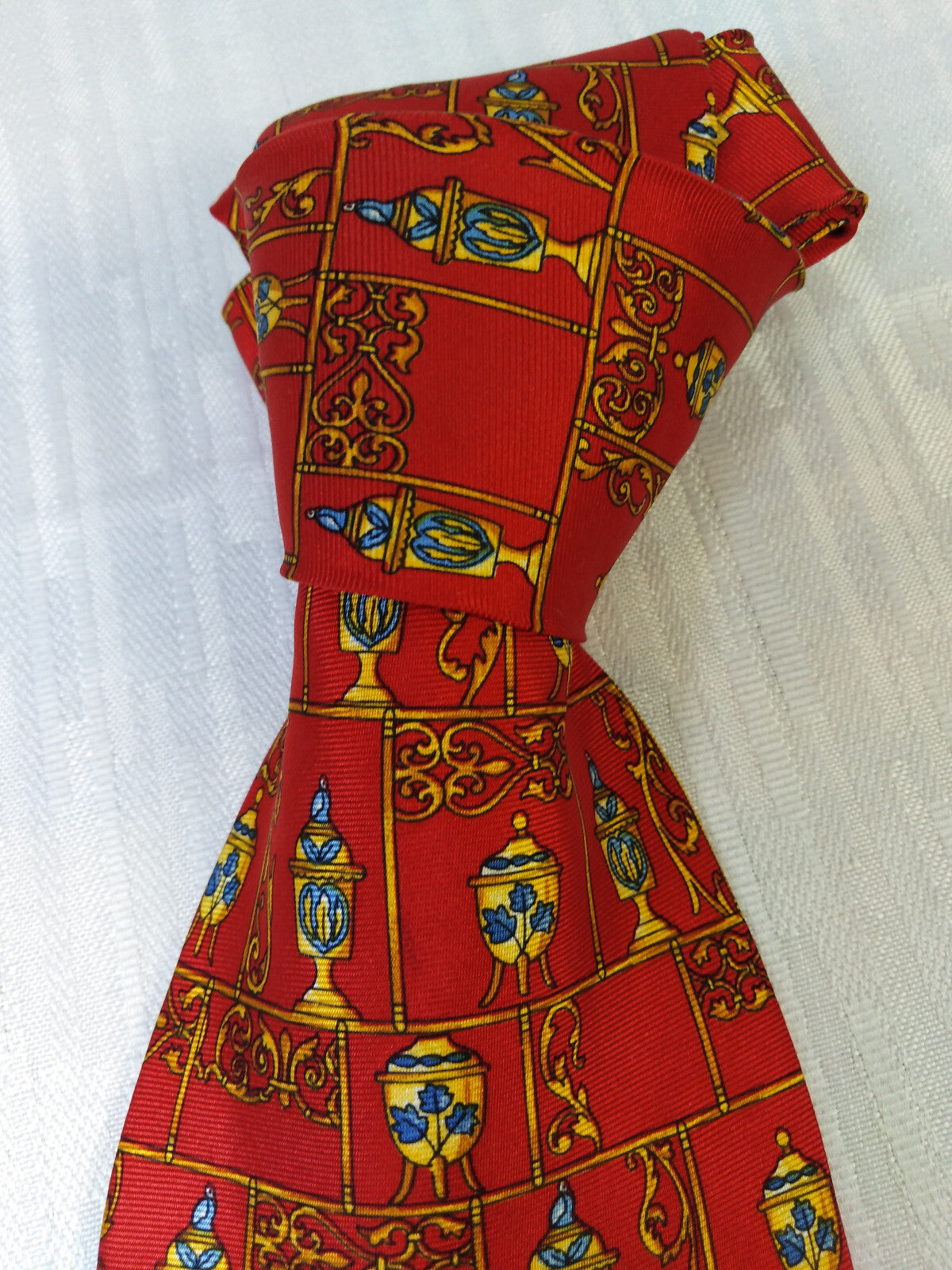 ANDREA MARINELLI NAPOLI 100% SILK TIE SETA CRAVATTA NECKTIE MADE IN ITALY