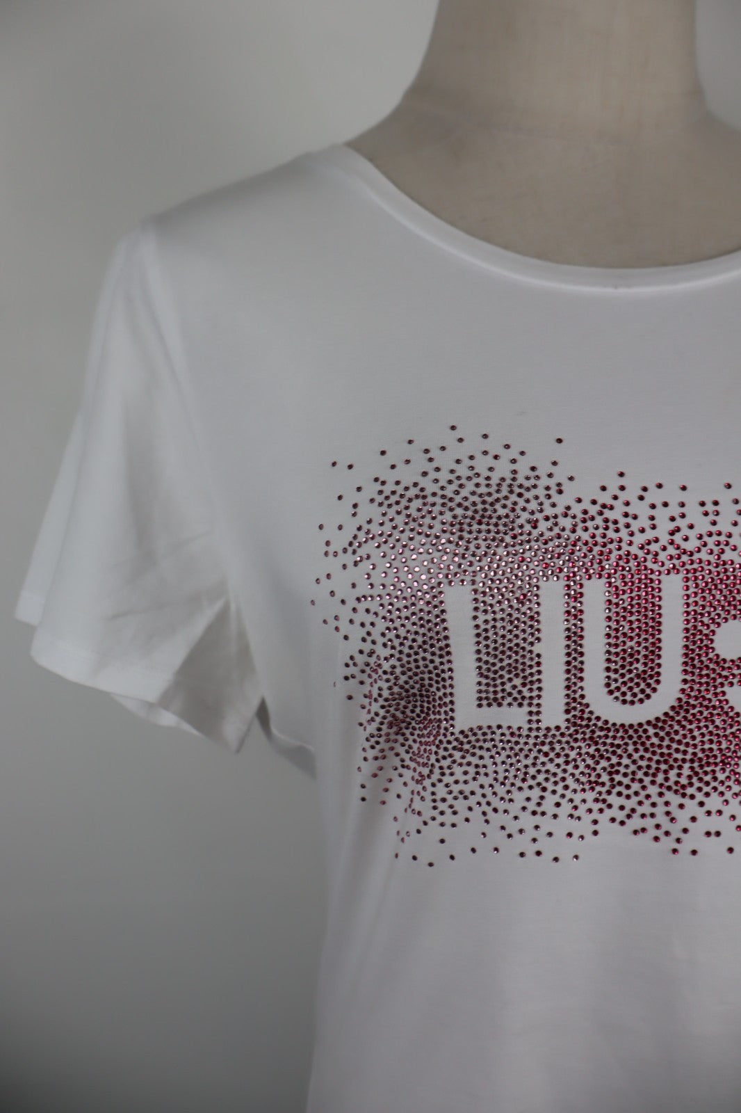LIU JO MILANO MAGLIA DONNA TG. M WOMAN CASUAL VINTAGE T-SHIRT TOP COTONE COTTON