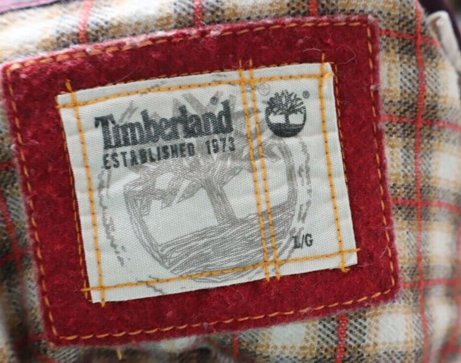 TIMBERLAND CAMICIA UOMO TG. L MAN CASUAL VINTAGE SHIRT COTONE COTTON LANA WOOL