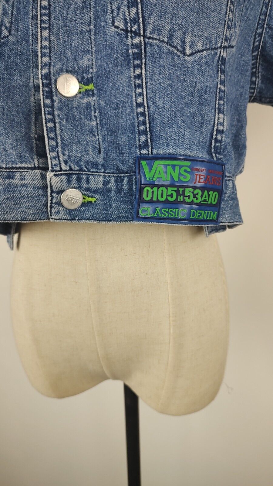 VANS GIACCA DONNA COTONE Tg M WOMAN CASUAL VINTAGE JACKET COTTON DENIM