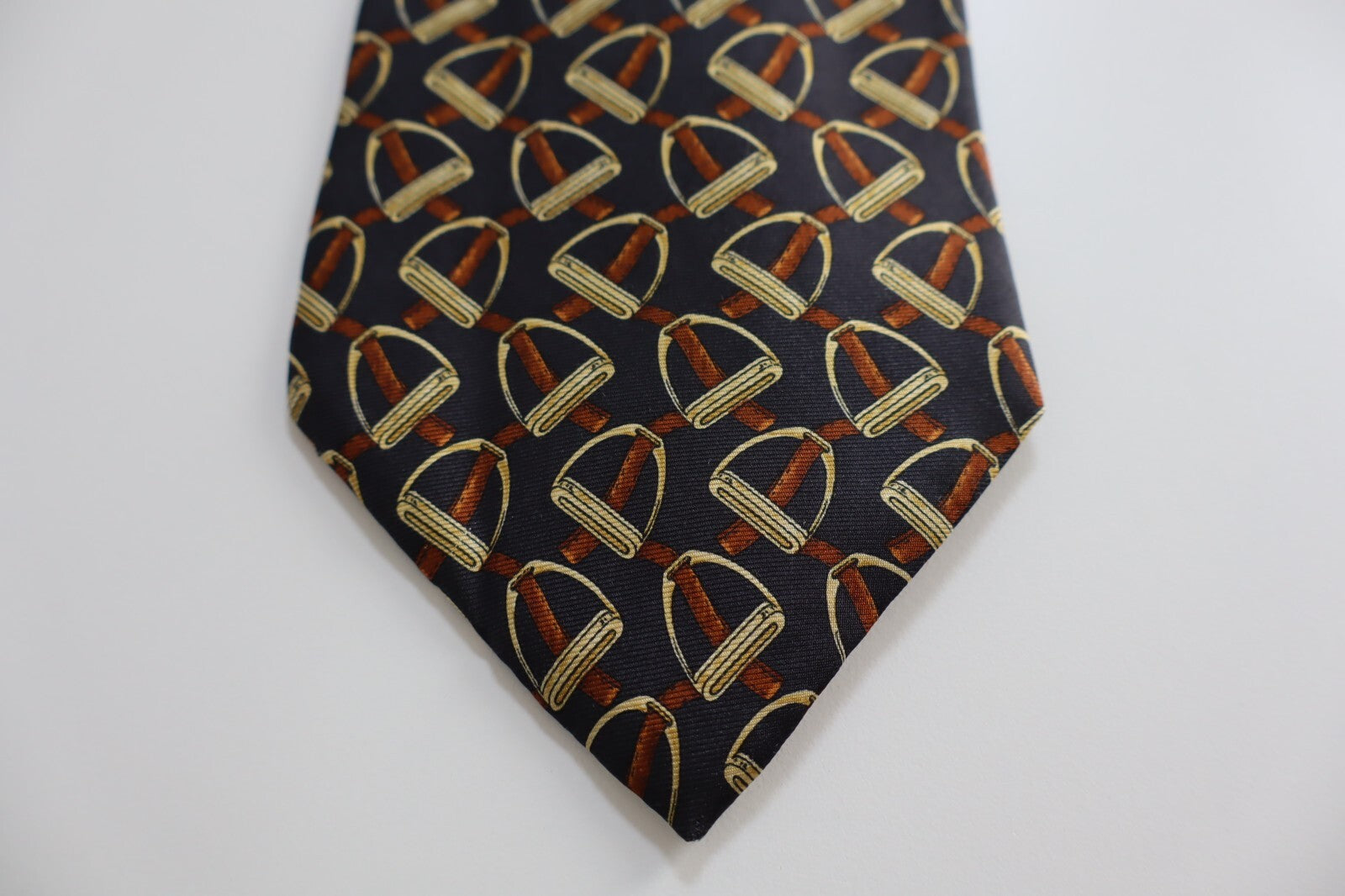 LES COPAINS 100% SILK TIE SETA CRAVATTA NECKTIE MADE IN ITALY CLASSIC